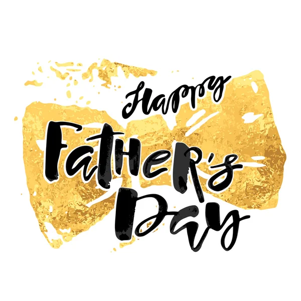 Fathers day concept hand lettering motivation poster. — Stock Vector