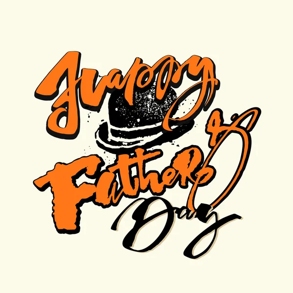 Fathers day concept hand lettering motivation poster. — Stock Vector