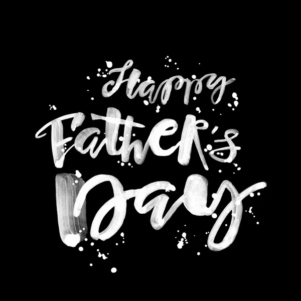 Fathers day concept hand lettering motivation poster. — Stock Photo, Image