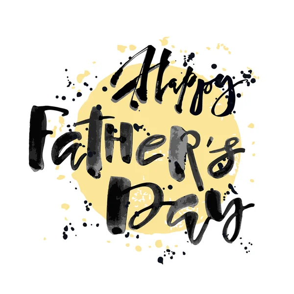 Fathers day concept hand lettering motivation poster. — Stock Vector
