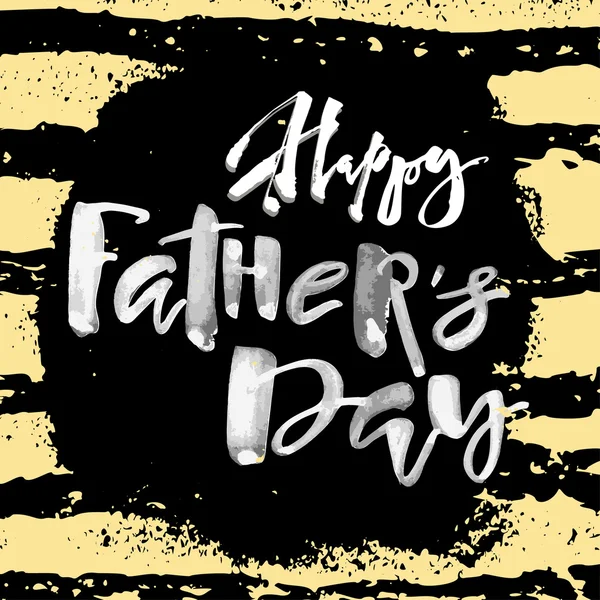 Fathers day concept hand lettering motivation poster. — Stock Vector