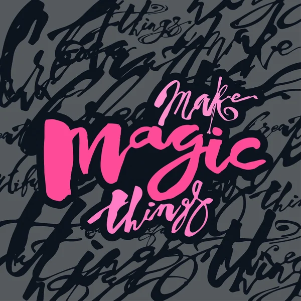 Make magic things — Stock Vector