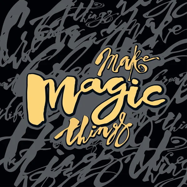 Make magic things — Stock Vector