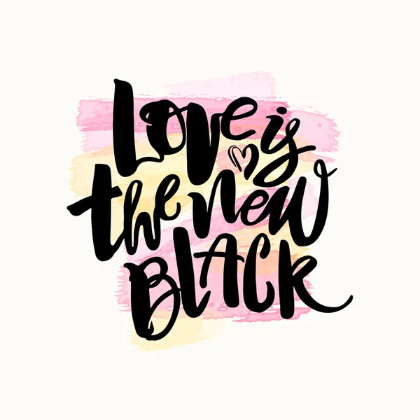 Conceito de amor inspirador mão lettering poster motivação . — Vetor de Stock