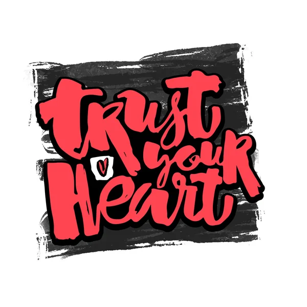 Kalp anlayışınıza güvenin — Stok Vektör