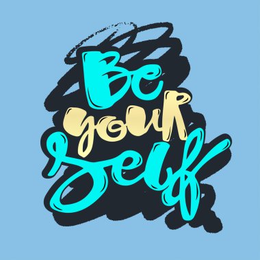 Yazı kendiniz olun poster