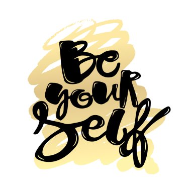 Yazı kendiniz olun poster