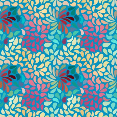 Dikişsiz soyut çiçek desenli