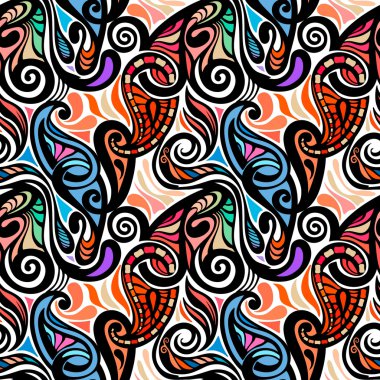 renkli soyut Dikişsiz desen desenli