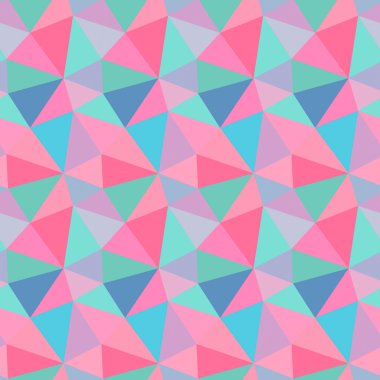 Dikişsiz çokgen üçgen desen