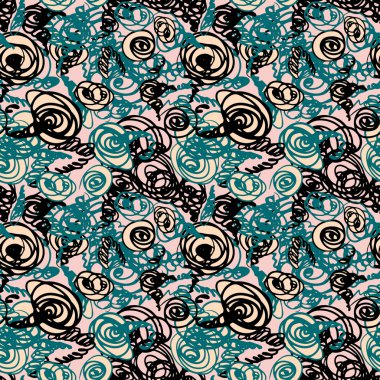 Dikişsiz doodle desen