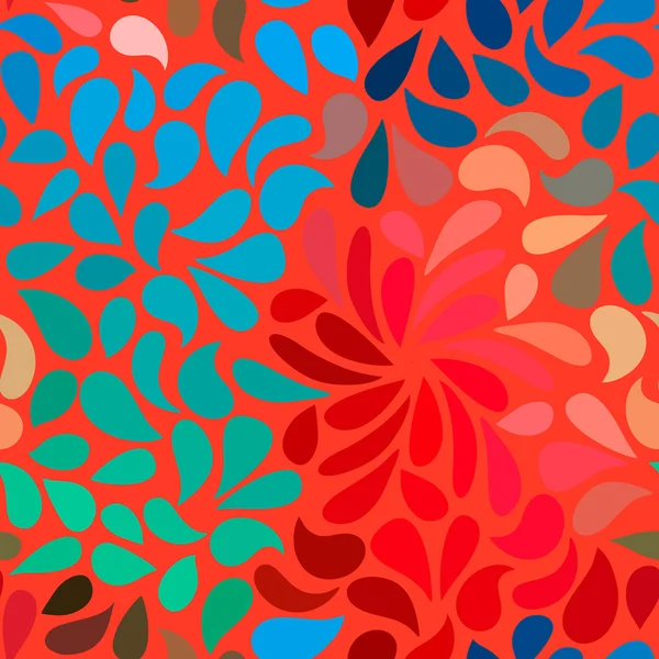 Бесшовный абстрактный цветочный узор — стоковый вектор