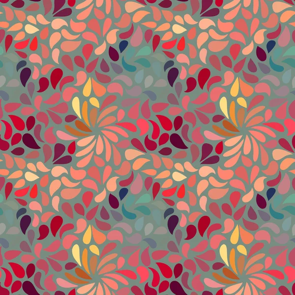 Seamless abstract floral pattern — Stock Vector