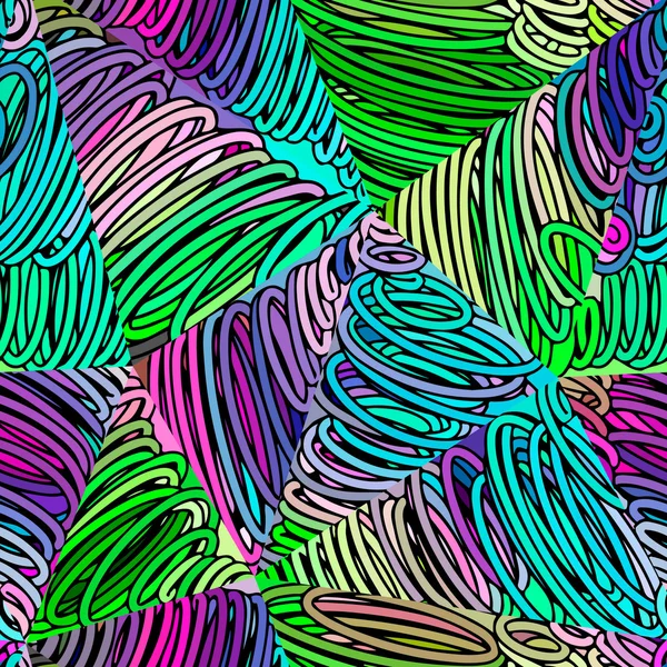 Naadloze abstracte doodle patroon — Stockvector