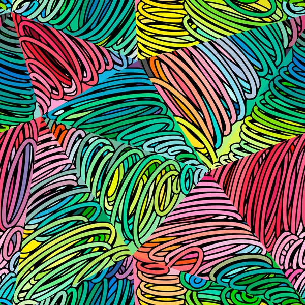 Naadloze abstracte doodle patroon — Stockvector