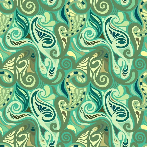 Kleurrijke abstracte naadloze paisley patroon — Stockvector