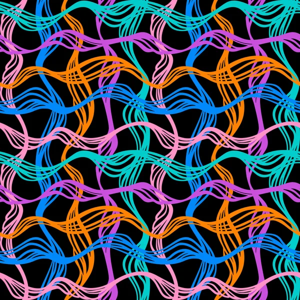 Naadloze vector hand getekend abstracte patroon — Stockvector
