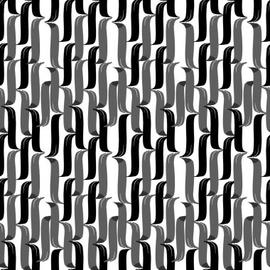 Sorunsuz fırça kalem elle çizilmiş doodle deseni. Vektör arka plan 