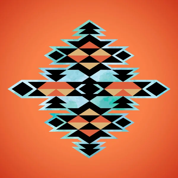 Navajo azteca padrão de inspiração têxtil. Índio nativo americano —  Vetores de Stock