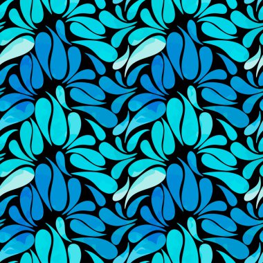 Etnik suluboya el çizilmiş doodle slyle seamless modeli