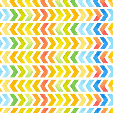 Navajo Aztek Tekstil ilham suluboya desen. Yerel amer