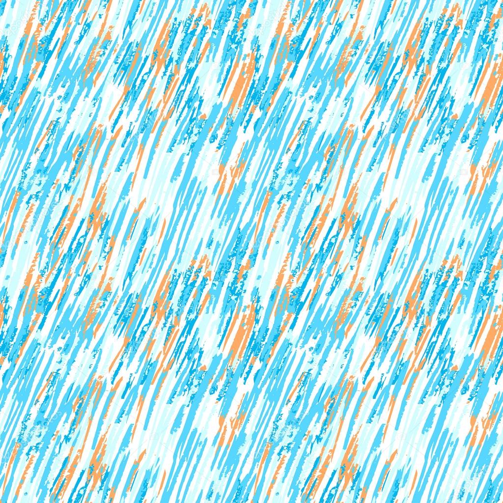 Seamless brush pen hand drawn doodle pattern. Vector background 