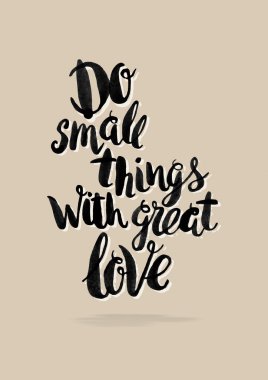 Kaligrafi el çekilmiş suluboya. vektör poster yazı