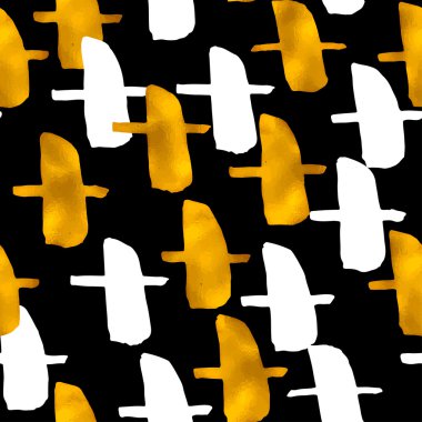 Kesintisiz moda blog arka plan dokuları ile el çekilmiş altın bir