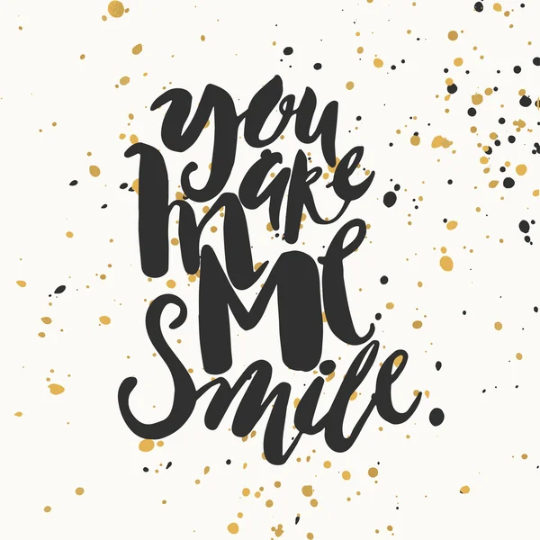 Smile concept inspirational phrase.Smiles are always in fashion. — 图库矢量图片