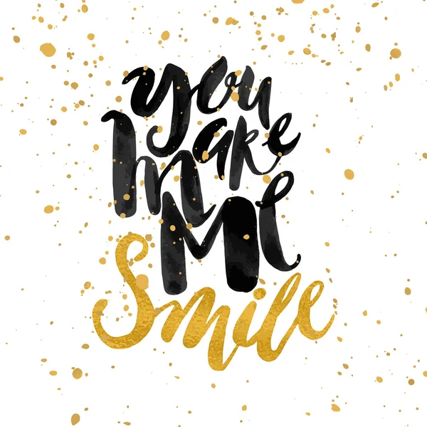 Smile concept inspirational phrase.Smiles are always in fashion. — Stok Vektör