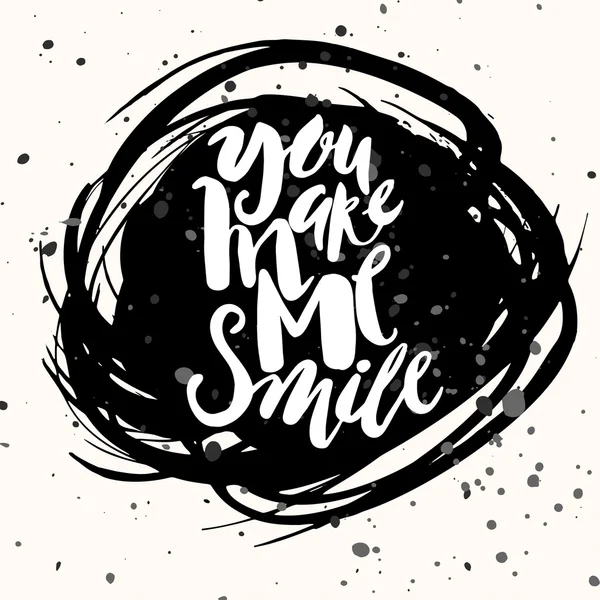 Smile concept inspirational phrase.Smiles are always in fashion. — Stockvector