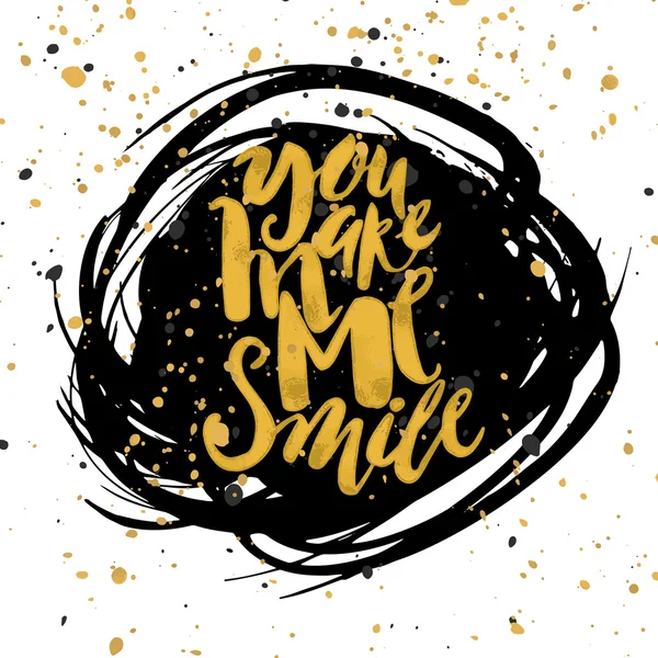 Smile concept inspirational phrase.Smiles are always in fashion. — ストックベクタ