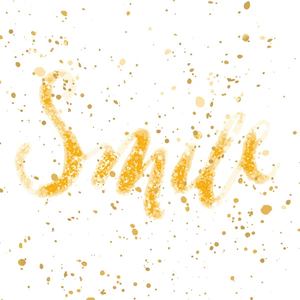 Smile concept inspirational phrase.Smiles are always in fashion. — Stock Vector