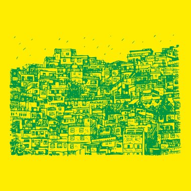 Favela, Rio de Janeiro, Brezilya Brezilya gecekondu. 