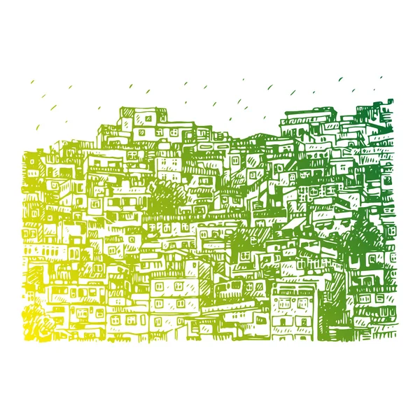 Favela, Rio de Janeiro, Brezilya Brezilya gecekondu. 