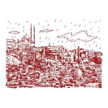 Görünümü, Kahire, Mısır. 