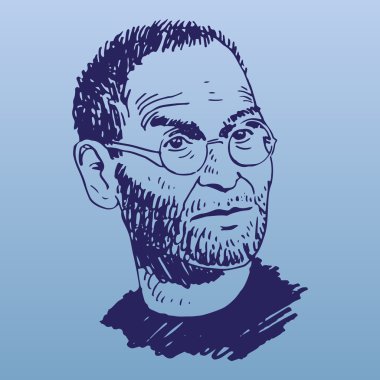 Steve Jobs portresi. 
