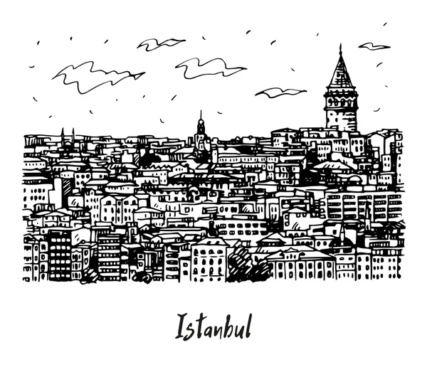 galata Kulesi İstanbul cityscape. 