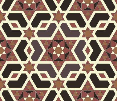 çokgenlerin üzerinde dayalı kesintisiz mozaik desen.