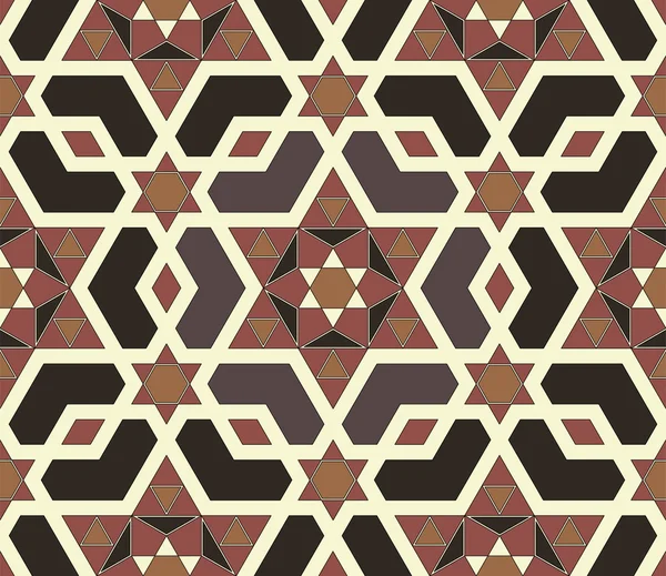 Бесшовная мозаика на основе многоугольников . — стоковый вектор