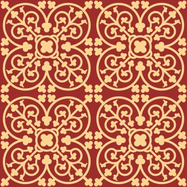 Gotik seamless modeli.