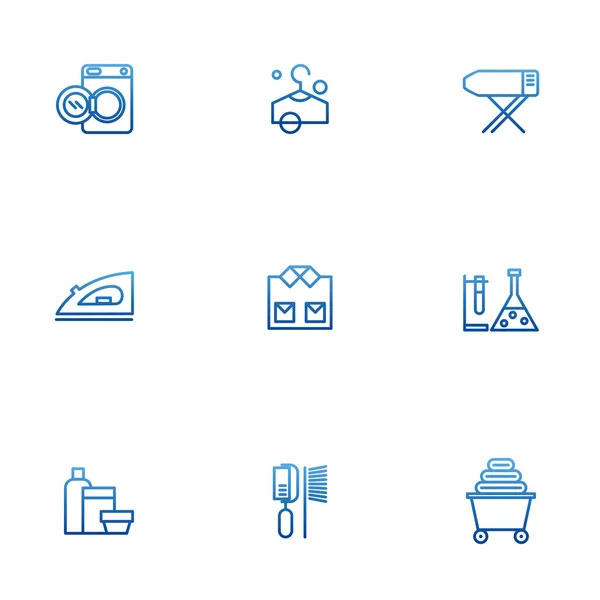 Drycleaning and laundry objects — Stock Vector © lookus 13247043