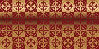 Altın desenli vektör kartı.