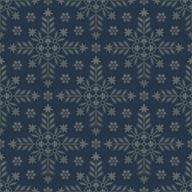 çiçek mavi seamless modeli.