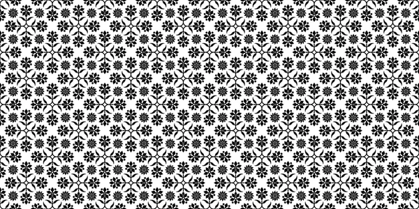 Vector card with black seamless pattern. — Stock Vector