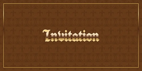 Elegante Vorlage Luxus Einladung, Karte mit Spitzenornament. — Stockvektor