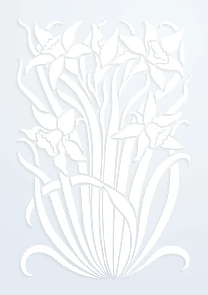 Ornamento floral . — Vetor de Stock