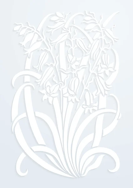 Ornamento floral . — Vetor de Stock