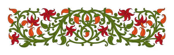 Ornamento floral em estilo medieval . Vetores De Stock Royalty-Free