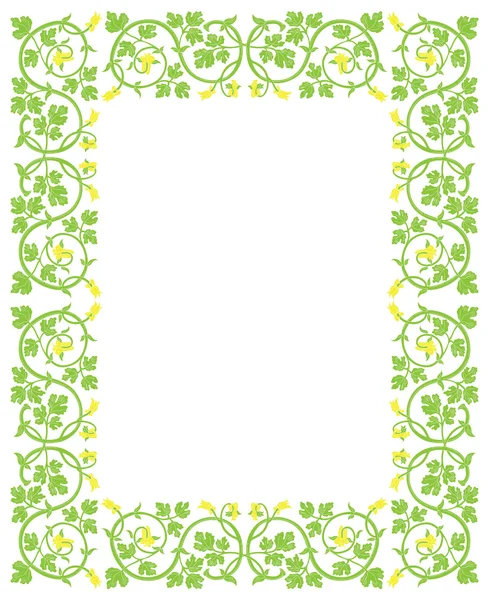 Floral frame in medieval style. — Stock Vector